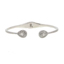 Высокое качество регулируемый Размеры браслет для женщин Серебряный Цвет Красный Зеленый Камень кристаллические браслеты ювелирные украшения