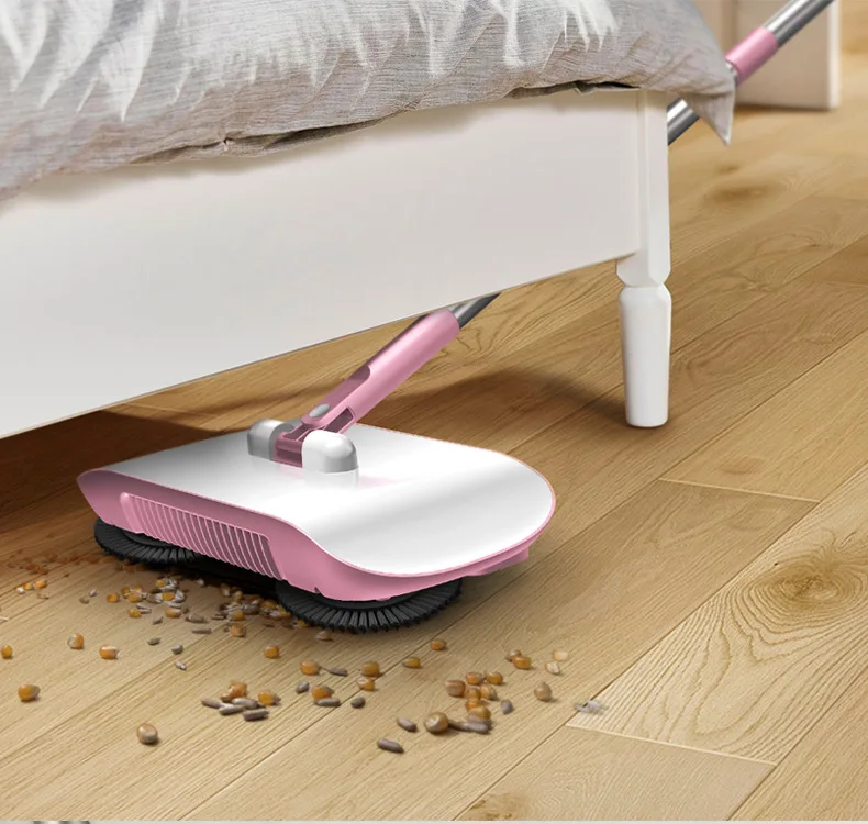 

Stainless Steel Hand Push Sweepers Sweeping Machine Push Type Hand Push Magic Broom Sweepers Dustpan Household Cleaning Tools