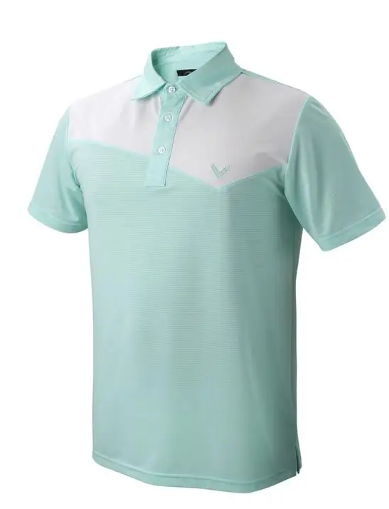 Callawav الرجال جولف t-shirt قصير قمصان رياضية في صيف جاف سريعة تنفس الربط اللون غولف Callawav الرجال جولف t-shirt قصير قمصان رياضية في صيف جاف سريعة تنفس الربط اللون غولف