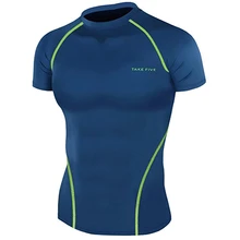 Премиум Take Five мужской компрессионный Под базовым слоем короткий топ Tight-053