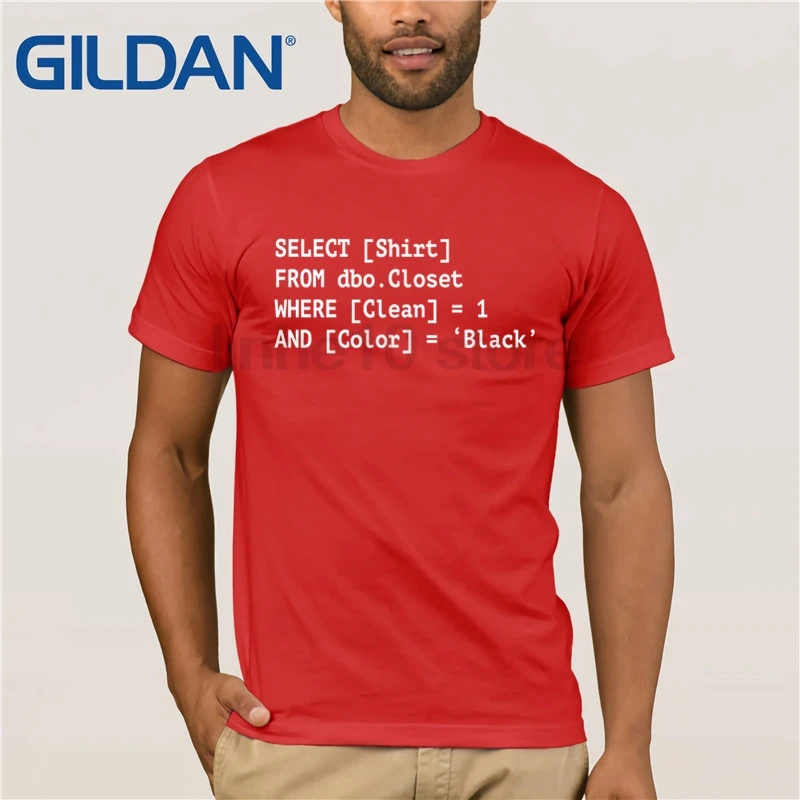 

Funny SQL Tshirts Coder Shirt Programmer Tshirt Programming men's T-shirt for Men Tops Funny Tees Cotton Tops T Shirt