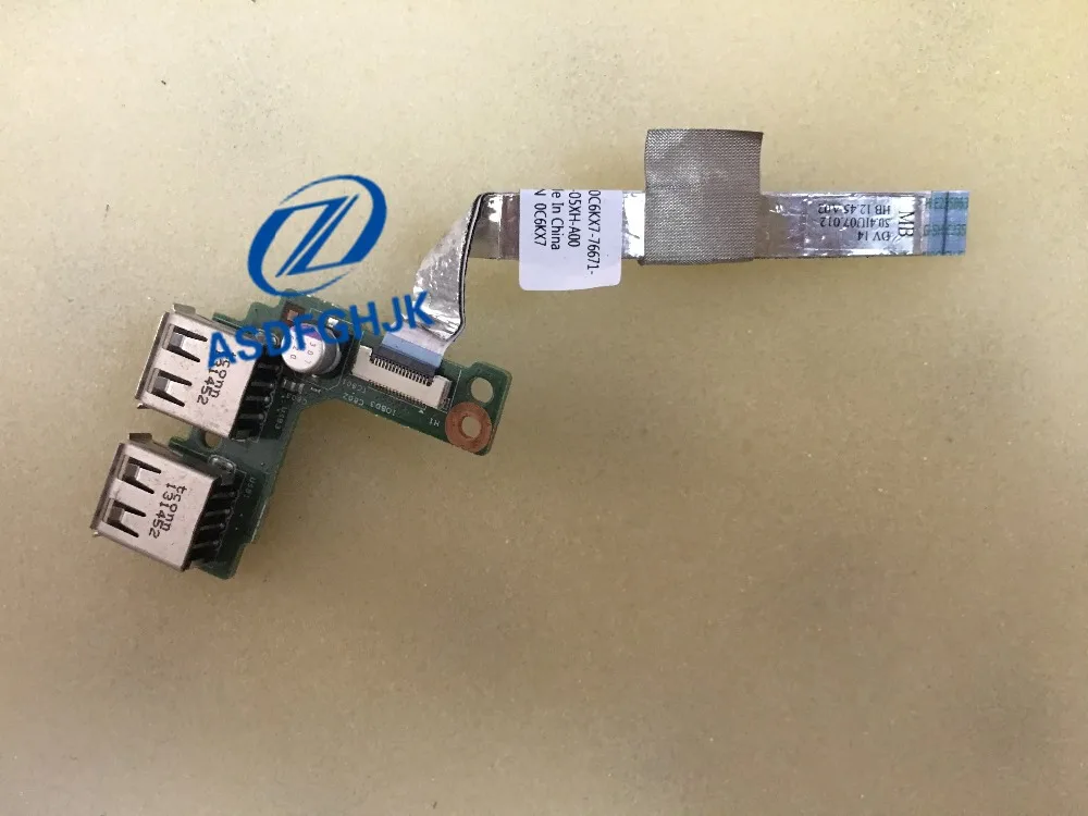 Оригинальная USB-плата для Dell Vostro 1440 Dv14 с кабелем P/n C6kx7 0C6KX7 CN-0C6KX7 G98CH 100%