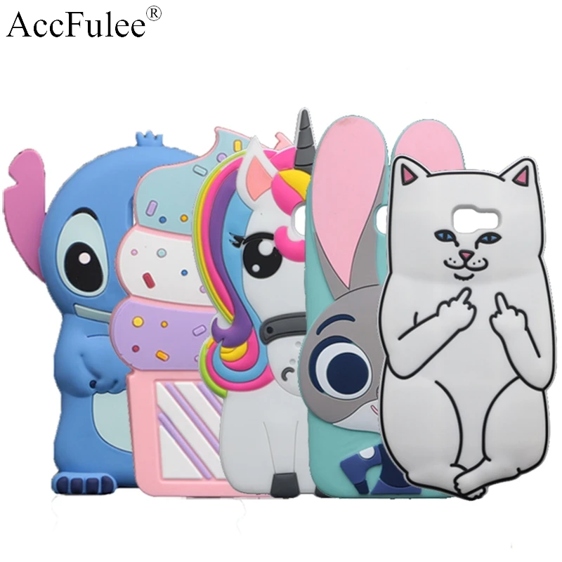 

3D Cute Stitch Case For Samsung Galaxy A5 2017 A520 A5 (7) SM-A520F Cat Cover Horse Rabbit Sulley Phone Shell