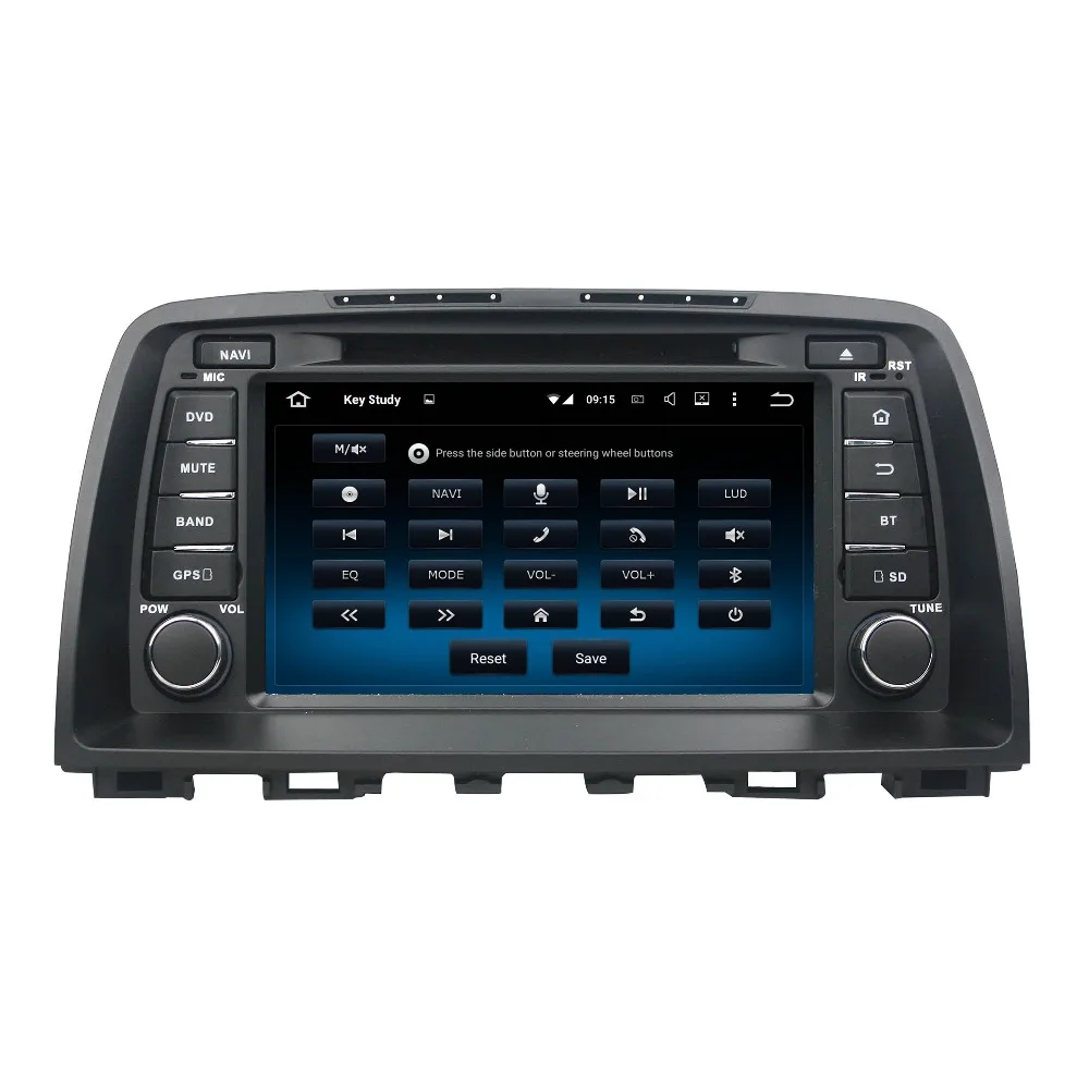 Best KLYDE 8" 2 Din 2+16GB 4 Core Android 8.1 Car Radio For MAZDA 6 2012-2014 Car Audio Stereo Multimedia Player Mirror Link DVD 1