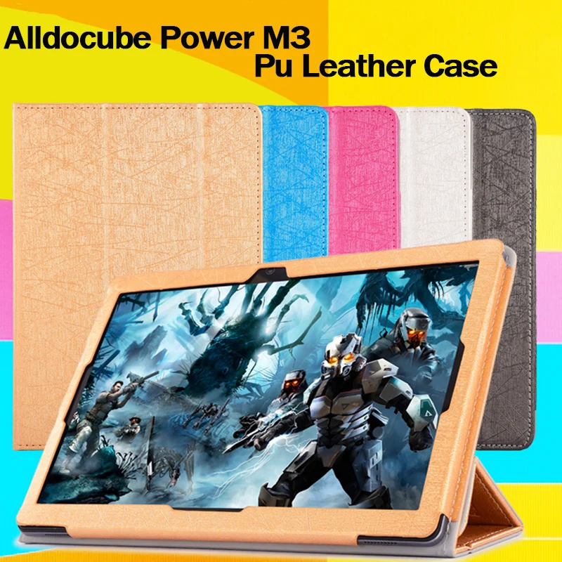 

Fashion 2 fold Folio cube PU leather stand cover case for alldocube power m3 10.1inch tablet pc