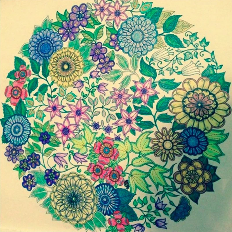Aliexpress Buy New Fashion 96 Pages English Secret Garden Coloring Books For Adults Kids Relieve Stress Graffiti Painting Educated Book From Reliable