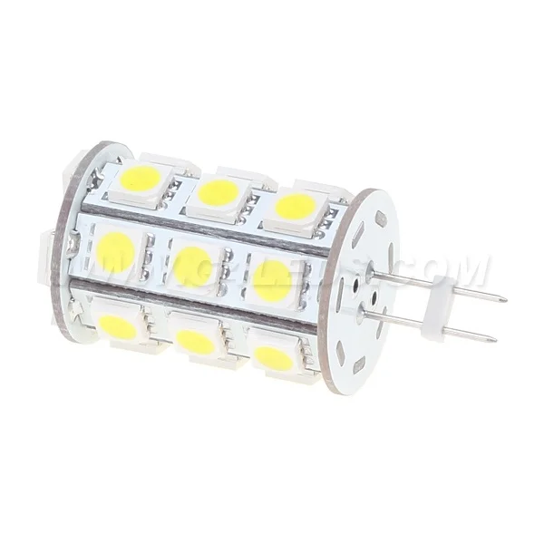 5 шт./лот 27LED затемнения G4 SMD 5050, работающего на постоянном токе 12 В в 540-594LM для морского отдыха тележки лампа