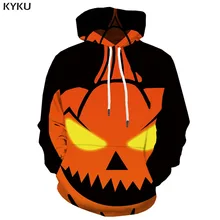 KYKU 3d Hoodies Pumpkin Sweatshirts men Halloween Hoodie Print Black Hoody Anime Cosplay Sweatshirt Printed Cartoon Hooded Casua