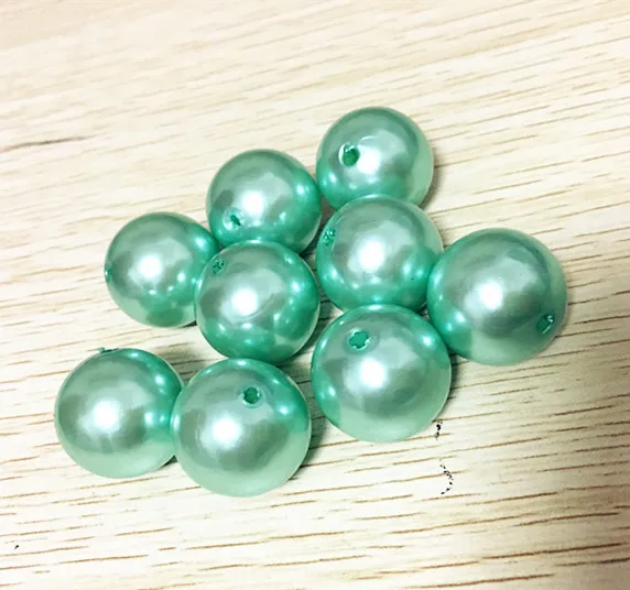 20mm110pcs Lot Spring Mint Green Color Acrylic Pearl Beads Chunky 20mm110pcs Lot Spring Mint Green Color Acrylic Pearl Beads Chunky Gumball For Necklace Jewelry Making