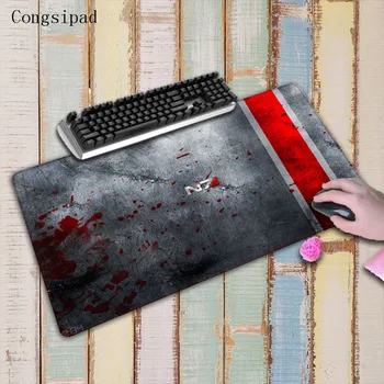 

Congsipad Mass Effect N7 Game Logo Mouse Pad Vintage Stylish Stitched Edge Computer Mice Mat Gaming Rectangle Mousepad For CSGO