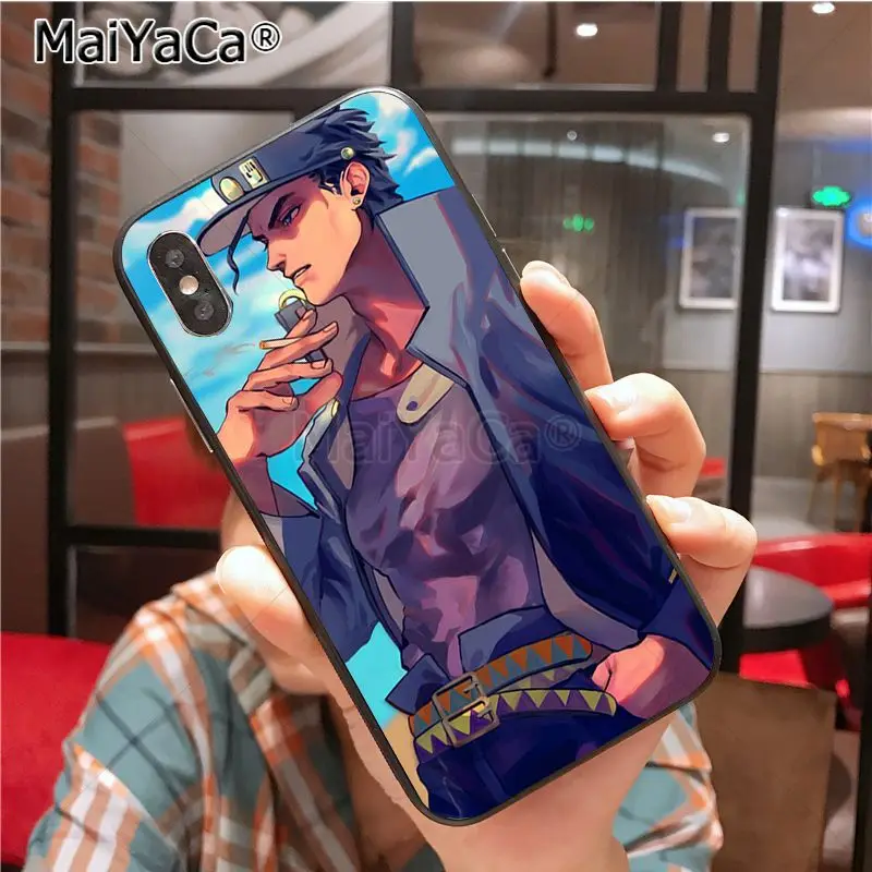 MaiYaCa JoJo Необычные Приключения милый чехол для телефона iphone 11 Pro X XS XR XS MAX 8 7 6 6S Plus 5 SE cass - Цвет: 6