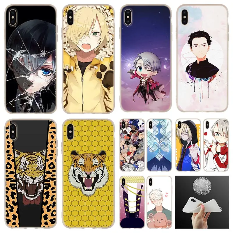 

Japanese Anime YURI on ICE soft Phone Case cover For iPhone 11 2019 XI R 4 5 5S SE 6 6s 7 8 Plus x XR XS Max case