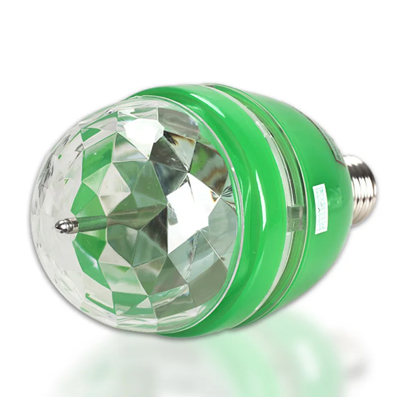 

ASLT Full Color Changing RGB LED Sound Activated Rotating Stage Lamp Light Bulb