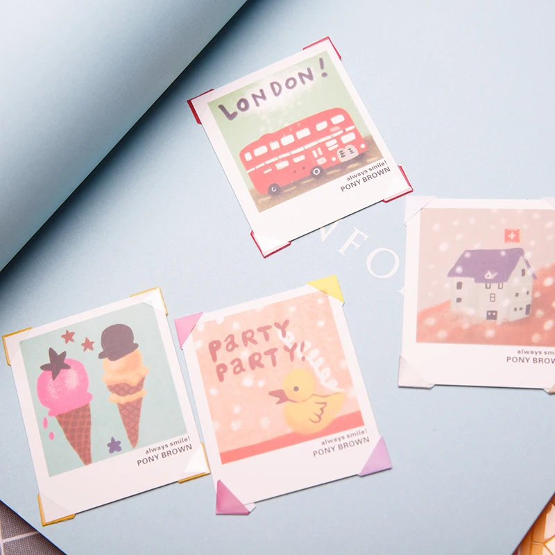 10pcs/lot DIY photo album accessories fixed angle of photo family album