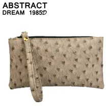 Женская сумка новая классический клатч сумки дизайнер страуса шаблон Конверт Сумочка кошелек женщина дамы кожа повседневные сумки