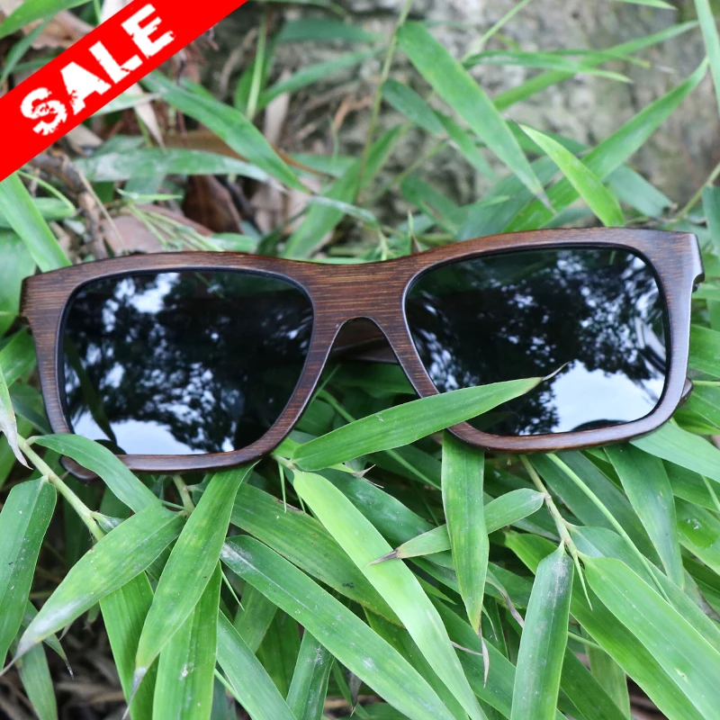 AN SWALLOW Promotional Fashion Products Man and Woman Glass Bamboo Sunglasses O Retro Vintage Wooden Lens Wooden Frame Handmade