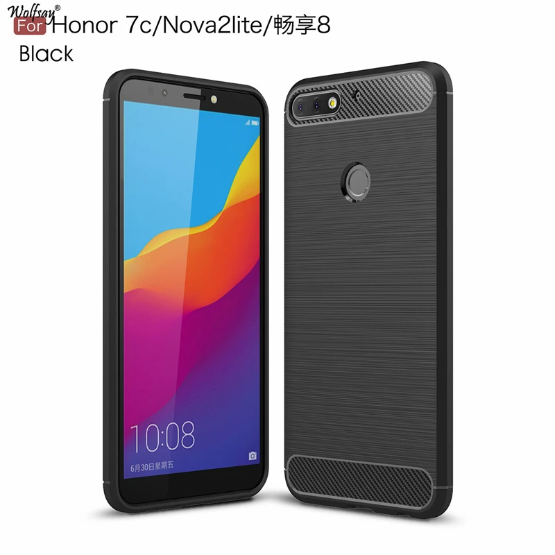 

Wolfsay Anti-knock Case For Huawei Y7 Prime 2018 Case Huawei Y7 Prime 2018 TPU Brushed Case For Huawei Y7 Prime 2018 Funda 5.99