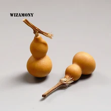 2 шт! Wizamony приборы для чайной церемонии Calabash лагенария обыкновенная маленькая чайная ПЭТ чисто натуральная удача больше детей Kongfu чайный набор