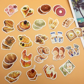 

46pcs Creative Self-made Kawaii bread and cakes Sticker Diary Stickegrs DIY Craft Photo stickers for notebook