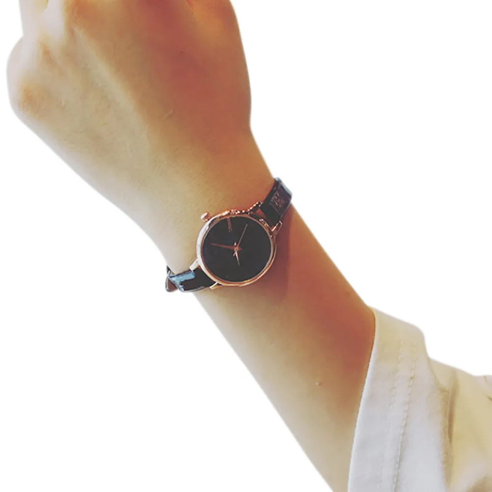 Watces женские модные кожаные кварцевые аналоговые наручные часы небольшой циферблат изысканные роскошные деловые часы женские часы reloj mujer