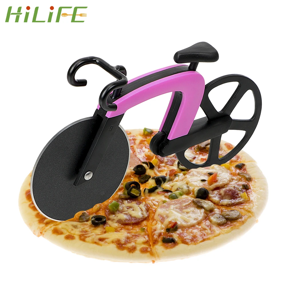 

HILIFE Home Kitchen Accessories Cooking Tool Bicycle Pizza Cutter Stainless Steel Pizza Knife Pastry Pasta Dough Baking Tools