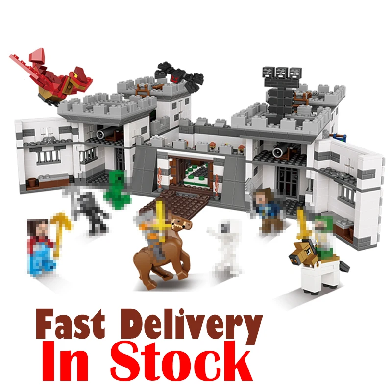 

Minecraft XINGBAO 1627Pcs Blocks Series The Castle of Holy War Set Educational Building Blocks Bricks Boy Toys Model 09005 Gifts
