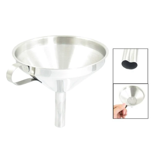 

Affordable 5" Mouth Dia Stainless Steel Kitchen Wine Water Filter Funnel
