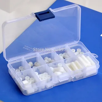 

Nylon Round Spacer Assortment Kit, for M3 Screws, Plastic.
