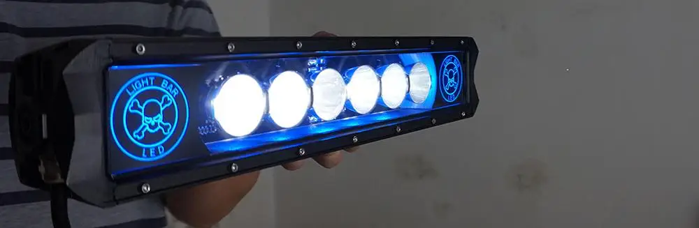led light bar led work driving lamp for off road trucks offroad emergency warning vehicle blue spotlight 4x4 atv utv suv motorcycle motor headlight fog 12V 24V waterproof 4wd f150 pickup bumper spot tractor working
