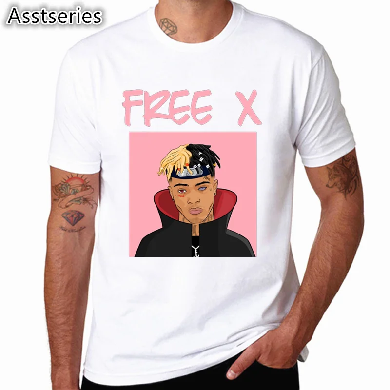 Xxxtentacion Character Print T-Shirt Fashion Casual Fitness Cool O-neck Men's T Shirt Summer Short Sleeve Men Clothing Xxxtentacion Character Print T-Shirt Fashion Casual Fitness Cool O-neck Men's T Shirt Summer Short Sleeve Men Clothing