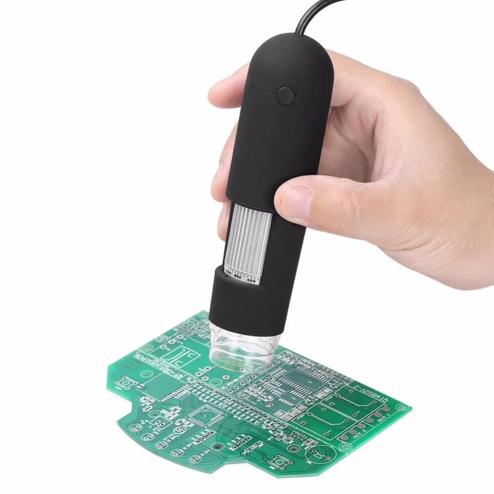 1000X цифровой микроскоп USB увеличительное стекло с 8 светодиодный ными лампами