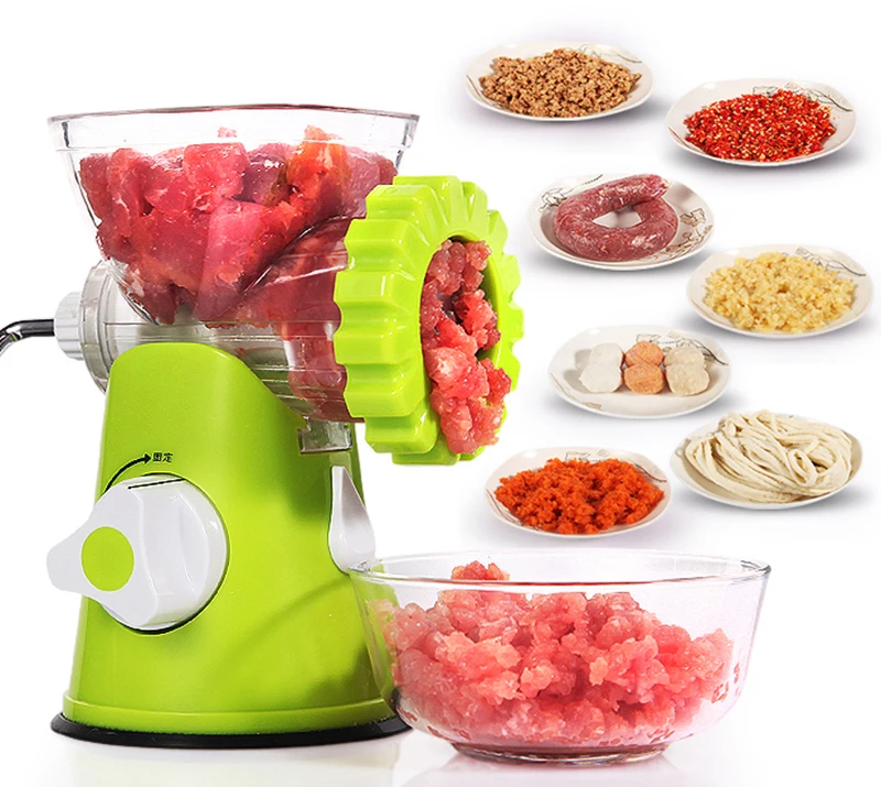 

Household kitchen multi-function meat grinder Mincer Enema Shred vegetable machine Y