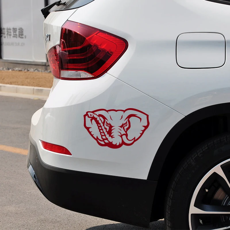 Классический автомобиль Angry Elephant с животным стиль JDM высечка автомобиля Наклейка