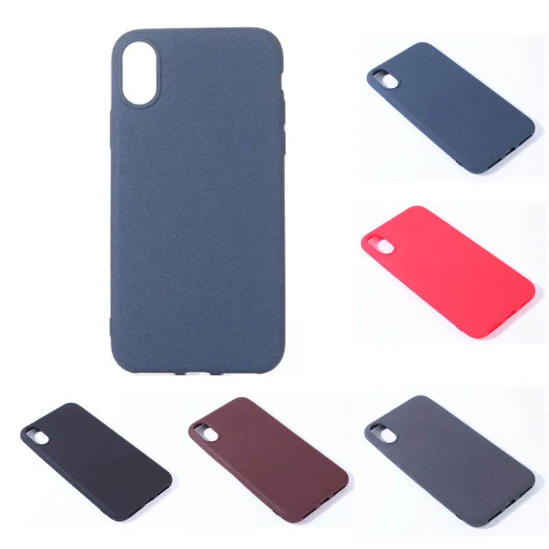 

2Pcs For Iphone X IphoneX Silicone Case Colored Plush Matte Silicon TPU Skin Soft Back Cover Case for Apple iPhone X Soft Cover