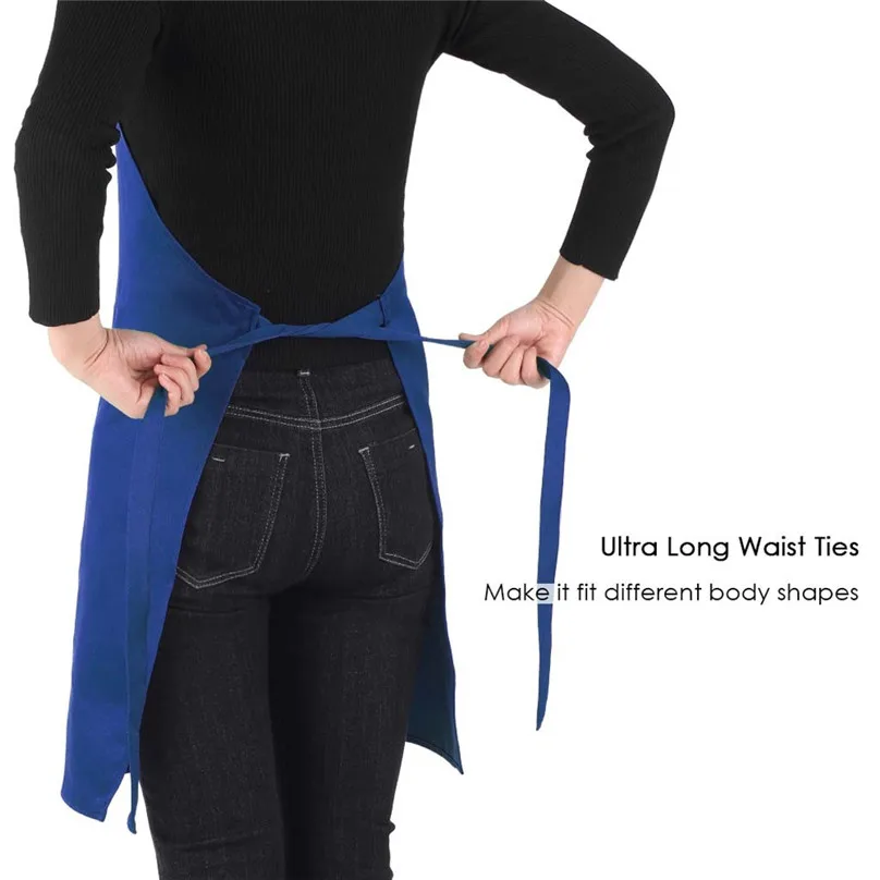 Women Apron Fashion Coffee Shop Waist Kitchen Adult Florist Home Gown Work Dress Cooking Baking Restaurant aprons #3f15s (27)