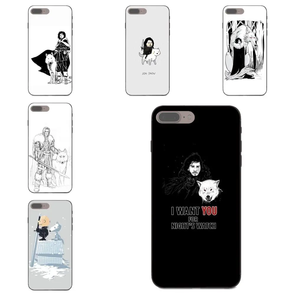 

Photo Soft Phone Case For Apple iPhone 4 4S 5 5S SE 6 6S 7 8 Plus X XS Max XR Funny Cute Jon Snow Game Of Throne