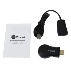 1080 P HD ТВ Wecast C2 + Miracast DLNA беспроводной WiFi Дисплей tv Dongle HDMI потоковый медиа-проигрыватель Поддержка отражая андроид