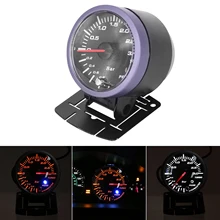 60mm véhicules voitures LED Turbo Boost vide presse manomètre Kit pièces nouvellement(China)