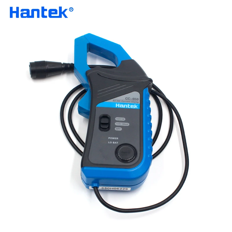 Hantek официальный CC-650 мультиметр AC/DC Зажим тока Электрический измеритель-преобразователь с разъемом типа BNC для осциллографа