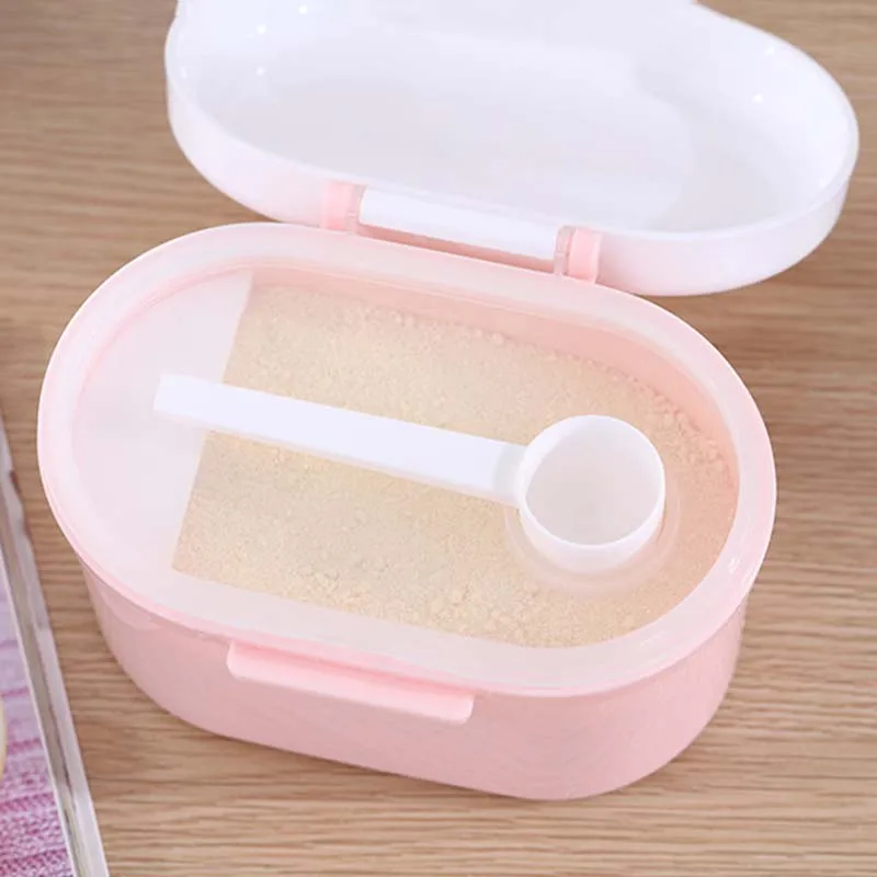 Baby Formula Milk Storage Infants Portable Milk Powder Formula Dispenser Food Container Storage Feeding Box for Kids Food PP Box