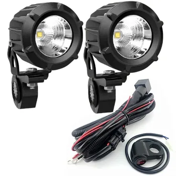 

Motorcycle LED Spotlight On/Off relay Switch Wiring Cable kit for Car Day driving head light Offroad Fog lamp Led work light ATV