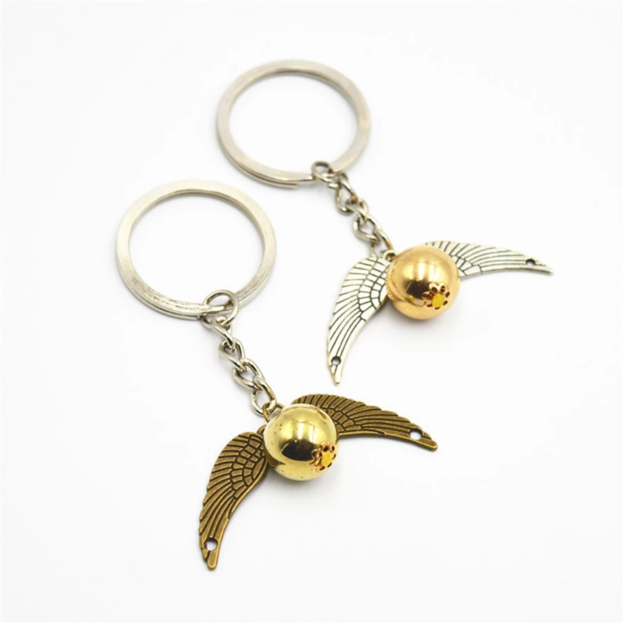 Hp Harri и Дары смерти металлическое ожерелье Золото муха вор Quidditchs брелок Винтажный стиль крыло Ангела действие фигурка подарок