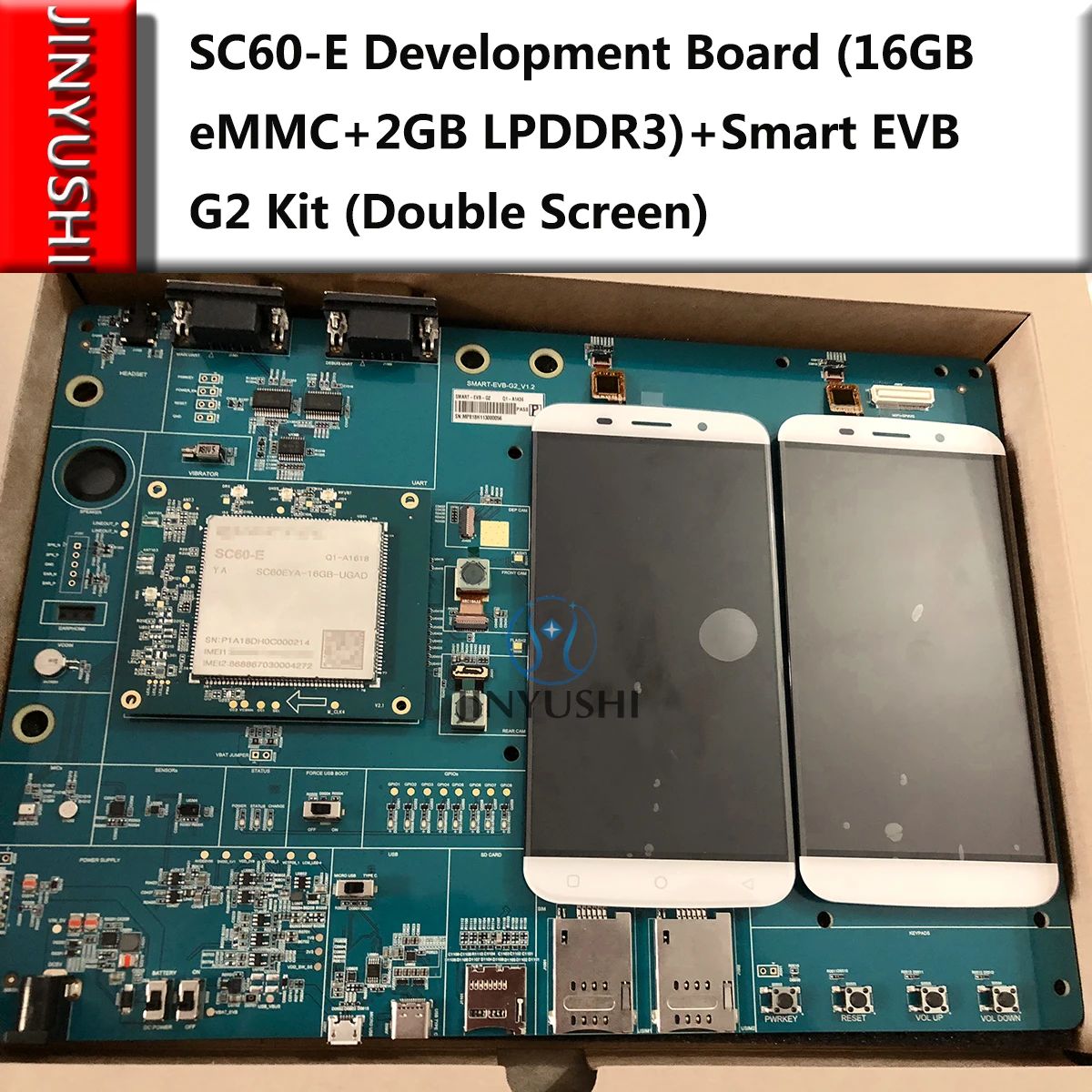 

SC600Y-EM SC600Y-NA SC600Y-JP Development Board (16GB eMMC+2GB LPDDR3)+Smart EVB G2 Kit (Double Screen) Cat 6 replace SC60-E