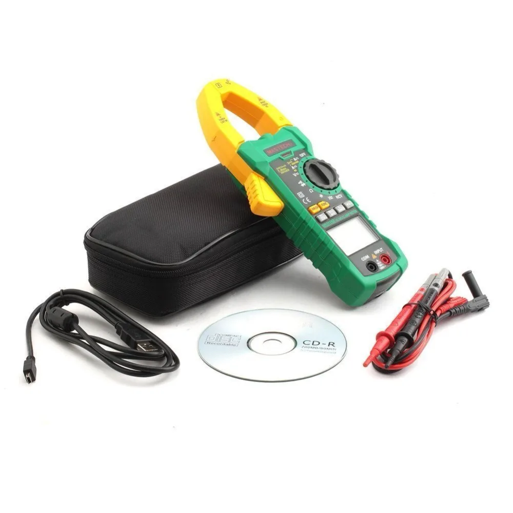 MASTECH MS2115B Digital AC/DC Clamp Meter with 6000 Counts NCV True RMS AC/DC Voltage Current Tester Detector with USB MASTECH MS2115B Digital AC/DC Clamp Meter with 6000 Counts NCV True RMS AC/DC Voltage Current Tester Detector with USB