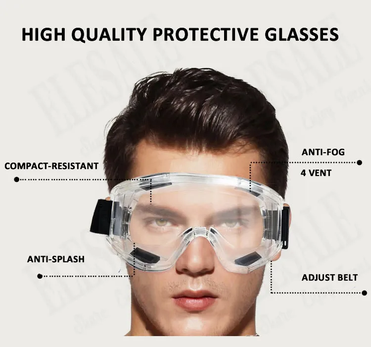 Eye Protector, Anti-Splash, resistente ao impacto, trabalho, óculos de proteção