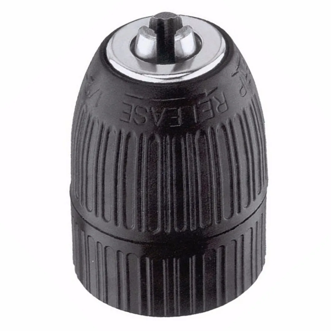 Black 13mm 1/2" x 20 UNF Mount Keyless Drill Chuck Adapter Mayitr Drill Bits Clamps For Rotary Impact Power Cordless Drills