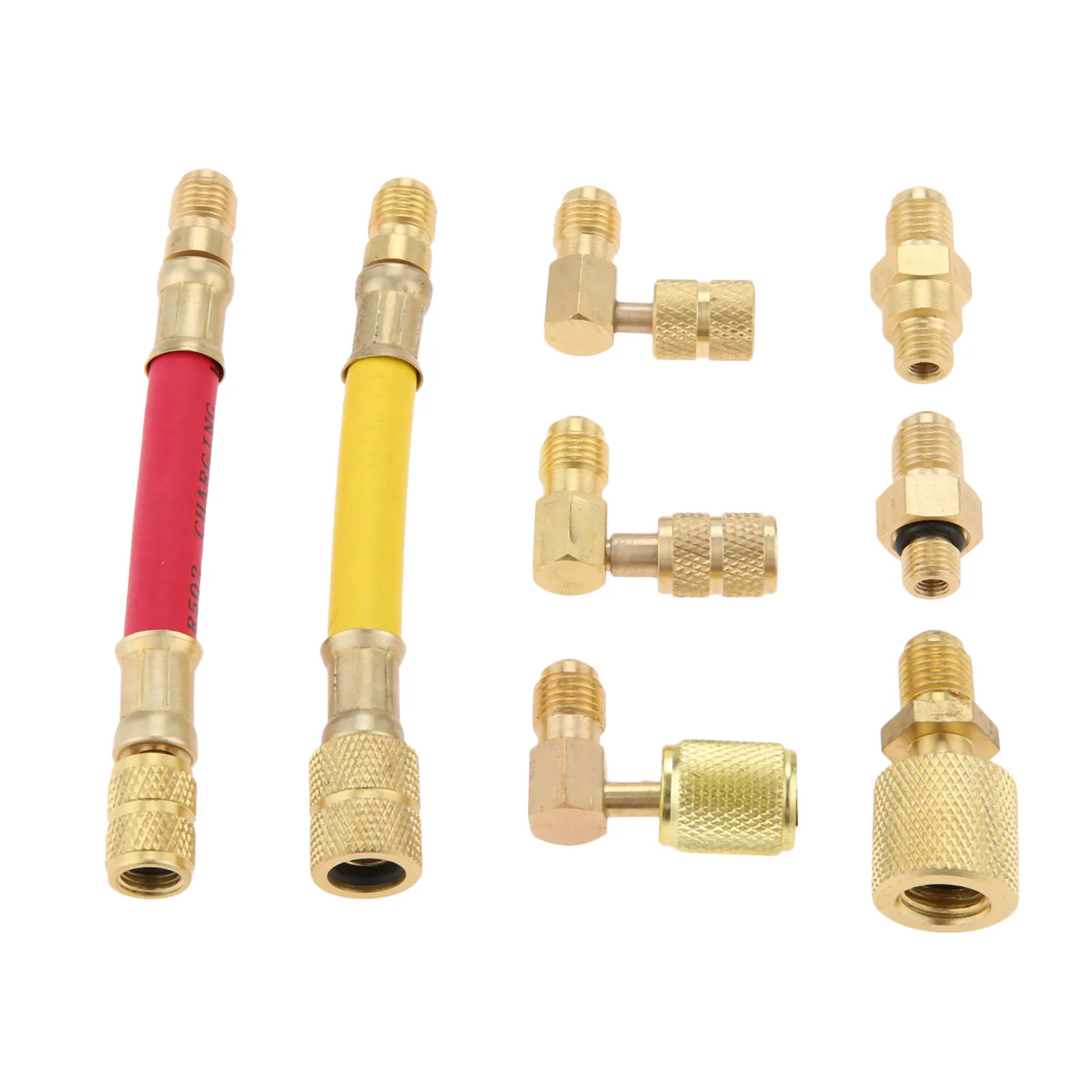 

Yetaha 1Set R134A R12 Air Conditioner Converting Adapter Kit Car Refrigeration Connector Hose Set