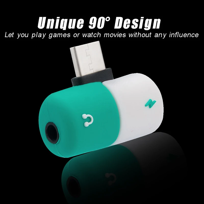 Pill 2 в 1 Аксессуары для наушников зарядный кабель Type C Otg Usb до 3 5 мм адаптер аудио