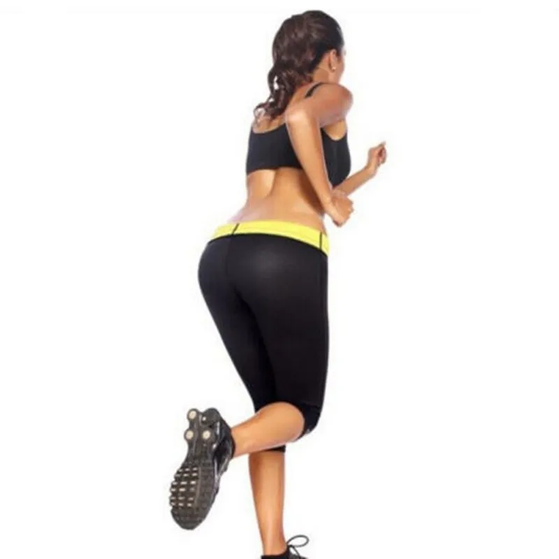 Неопреновые анти-пот спортивные фитнес-брюки женские Йога Беговые брюки для фитнеса Горячие Шейперы с логотипом похудения