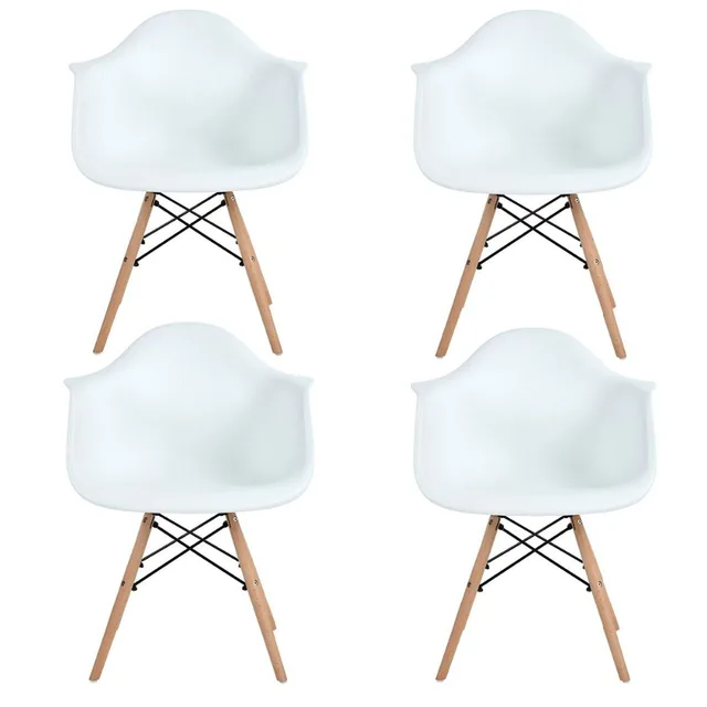 Best Offers EGGREE 4PCS Modern Design Dining Armchair / Plastic and Wood Dining Chair/ Hot Sale Modern Dining Chair/ Home Popular Furniture Best Offers EGGREE 4PCS Modern Design Dining Armchair / Plastic and Wood Dining Chair/ Hot Sale Modern Dining Chair/ Home Popular Furniture